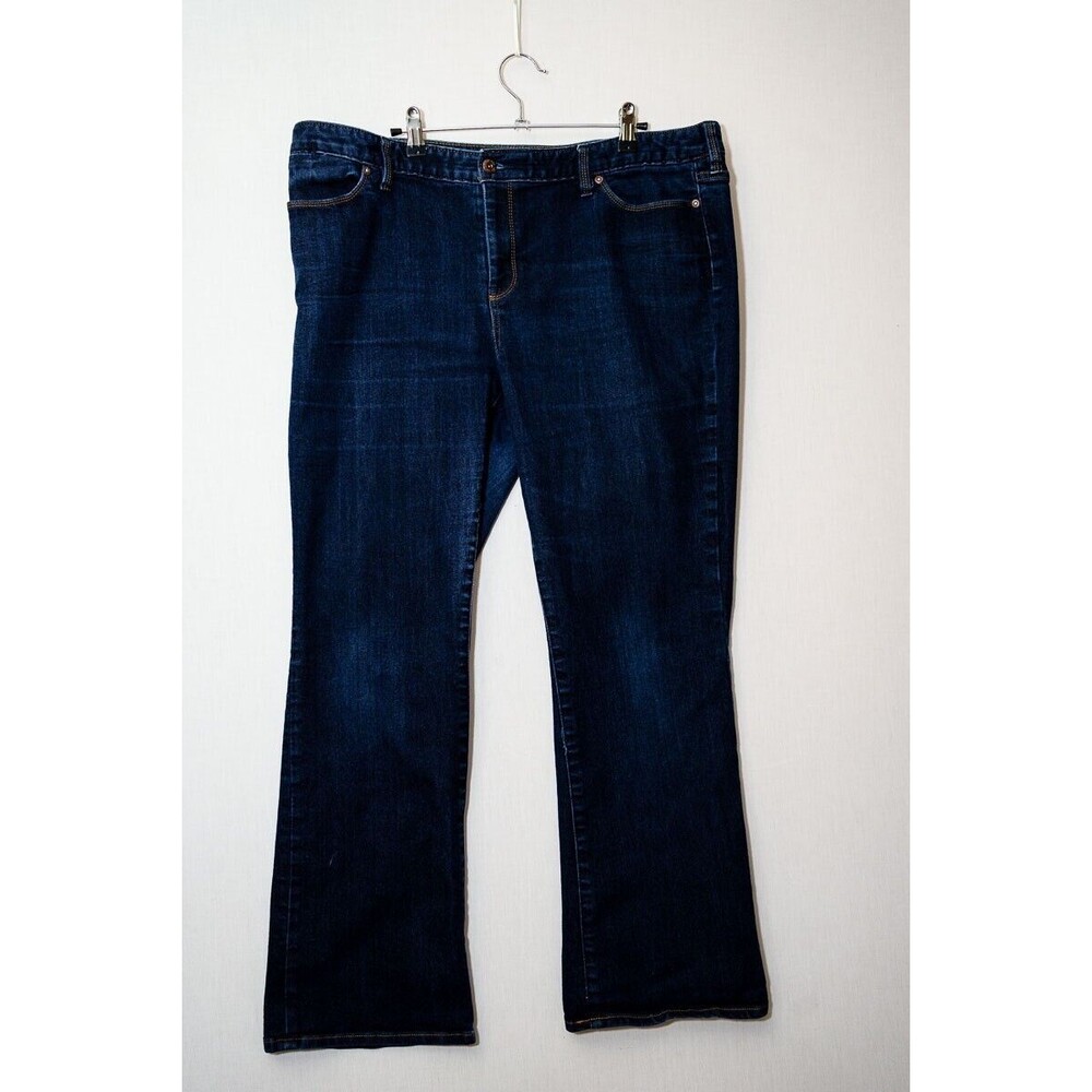 Lands' End womens Jeans Fit 2 Boot cut 18 denim‎